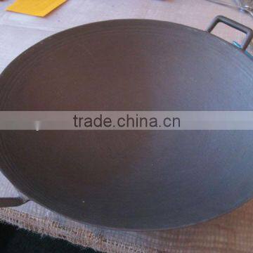 Kitchen Tools Black Color Double Handle Stove Cast Iron Wok photo-2