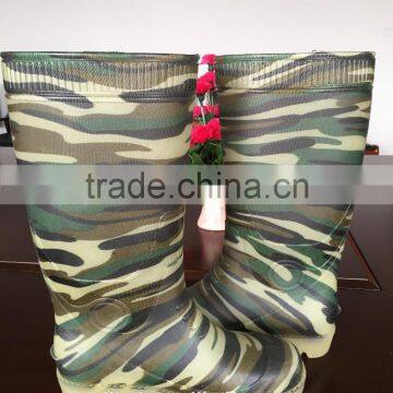 Camouflage Rain Boots Ladies Transparent Work Boots PVC Safety Shoes photo-4