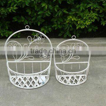 2016 New Wrought Iron Wall Basket Planter photo-5