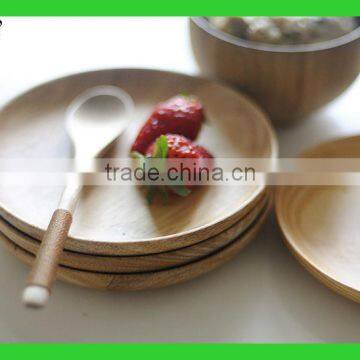 Custom Round Wood Plate Round Wooden Tray Wood Plate