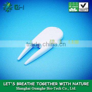 Promotional customized printing environmental plastic PLA golf divot repair tool biodegradable