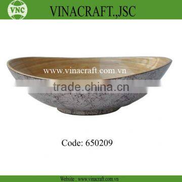 High quatily spun bamboo salad bowl for kitchen