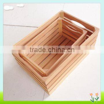 natural eco-friendly wooden crates for fruit