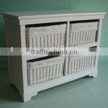 2017 Cheap Wholesale Rural Wood Cabinet With Willow Drawer Manufacturer photo-5