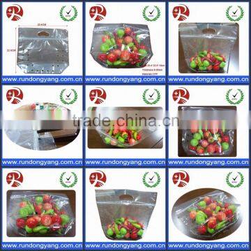 Transparent Plastic CPP Stand up Pouch Bag / Slider Zip Lock Fruit Bag for Grape photo-6