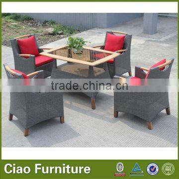 Luxury Rattan Dining Room Furniture Restaurant Dining Table Chair photo-6