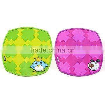 Heart sahpe soft pvc cup mat