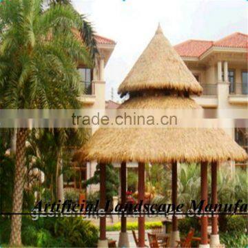 pavilion decoration Eco-friendly Extrusion plastic synthetic thatch roof for decoration