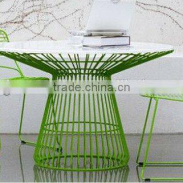 Wrought Iron Orange Dining Set photo-2