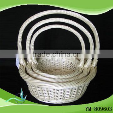 Wicker Hanging Fruit Basket,Fruit Basket With Banana Holder