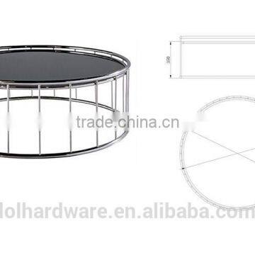 Round Coffee Table With Metal Base photo-4