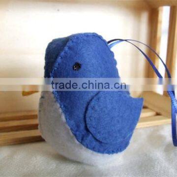 NEW DESIGN!Felt Plush Bird Ornaments Blue decoration made in China