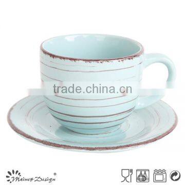8oz Ceramic Tea Cup and Saucer photo-4