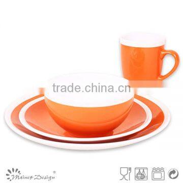 16pcs Orange and White Keramik Steinzeug photo-3