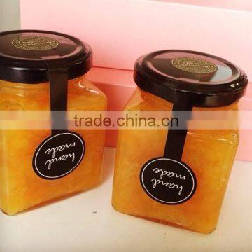 Stock100ml 200ml 280ml 380ml Glass Square Jam Lab Wedding Candy Lab Honey Jar photo-3