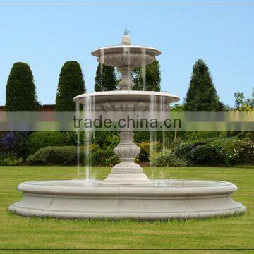 Outdoor decoration stone carving marble large italian garden fountain