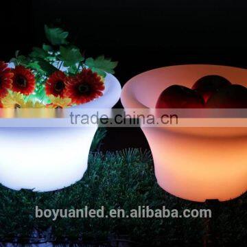 Lighting LED Plastic Flower Pot,rechargeable LED Planter photo-2