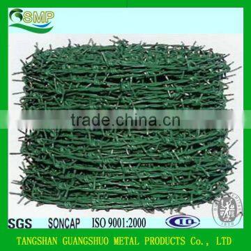 PVC coated barbed wire