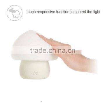 Romantic Dim Mood Lamp,Multicolor LED Baby Night Light, Portable Silicone Cute Mushroom Nursery Night Lamp photo-3