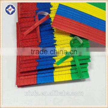 High Quality Single Wire Gang Plastic/paper Twist Ties photo-4