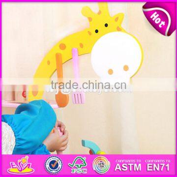 2017 New Design Giraffe Preschool Toy Wooden Children Play Kitchen W10C234 photo-2
