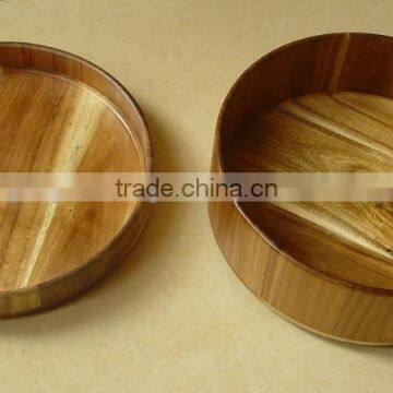 Gorgeous Acacia Wood Salad Bowl, Different Size and Heigh is Available
