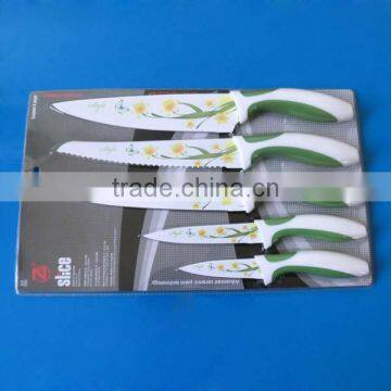 5 pcs colorful knife set