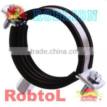 501304 Split pipe clamp with rubber (M8+M10)------AWAP