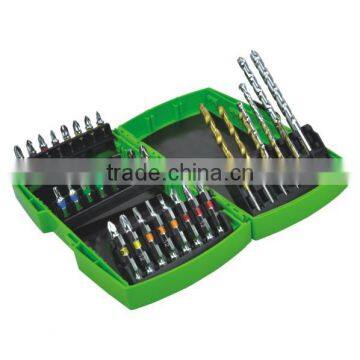 34pcs drill bits for metal and bit set
