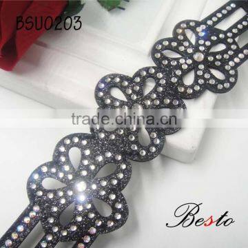 New Styles Wholesale Custom Ladies Rhinestone Shoe Upper photo-3