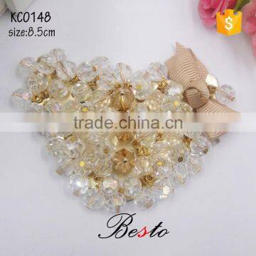 Decorative ladies bridal bead shoe applique for wedding shoes