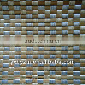 color woven bamboo blind