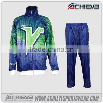 2017 hot sale customize sublimated sports tracksuit team tracksuit