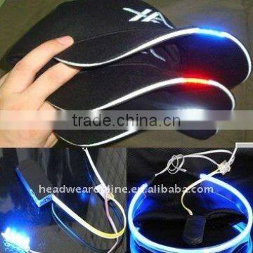 fashion LED baseball caps/baseball caps with LED lights