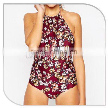 High Neck Bodysuit Women photo-2