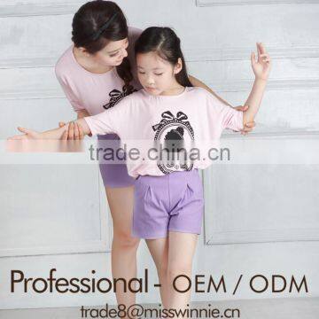 mother and daughter good quality cotton short pants