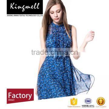 Custom Floral Pattern Print Polyester Fabric Italian Fabric for Lady Dress photo-3