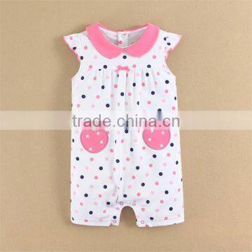 2015 baby wear baby girl romper sunsuit