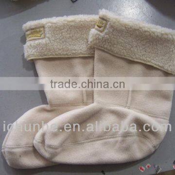 Hot Sale and Common Use Winter Polar Fleece Rubber Boot Liner photo-2
