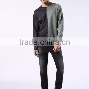 2017 MGOO Hot Sale Color Patchwork Sweatshirt Customized Long Sleeve Fashion Street Style Men Sweatshirt photo-5
