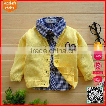 2017 new style fashion design knit sweater pattern for baby