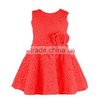 Kids Girls Lovely Sleeveless Lace Vest Baby Girl Maxi Dress 20120