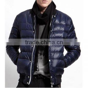 2015 Luxury Down Jacket With Fur Sleeve Opening Down Jacket Men's 100%polyester Down Jacket Coat photo-3