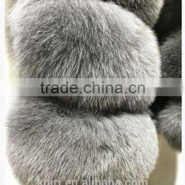 2016 Real Fox Fur Vest Women's Fox Fur Waistcoat Fur Outwear Short Slim Design photo-4