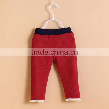 China Manufacturer Baby Cute Pink Warm Legging Cotton Legging photo-2