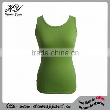 Best-selling Superfine Merino Wool Women Sportswear Vest Tank Tops photo-4