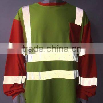 ANSI Class3 Two-tone Heat- Applied High Performance Warning T-shirt photo-3