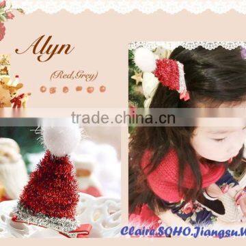 Wholesale Mini Top Headband Santa Hats Christmas Headband photo-2