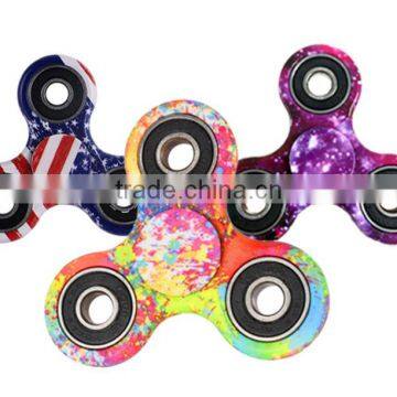 Decompression Hand Spinner Fingertips Camouflage Triangle Gyro Bats Gyro Mandala Series Finger Gyro photo-4