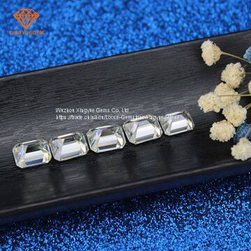 Cheapest Price 8mm 2CT Loose Gem Stones GH Color Emerald Fancy Cut Lab Created Moissanite Diamonds​ photo-5